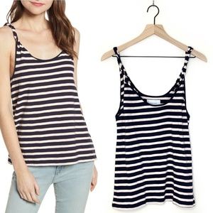 🌶 CURRENT/ELLIOT - COTTON - STRIPE TWISTED TANK